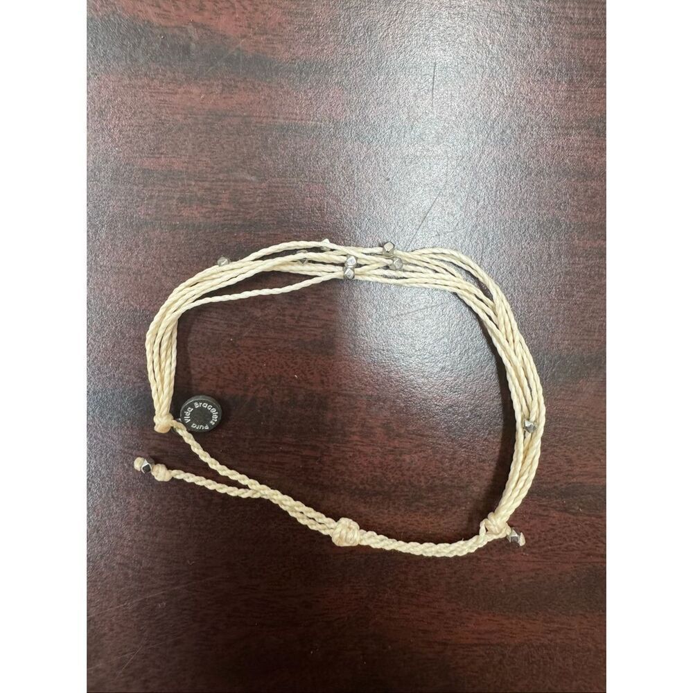 Pura Vida Cream Colored Adjustable Bracelet